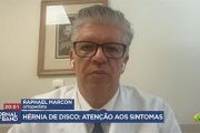 TV Bandeirantes Jornal da Band - Hérnia de disco: atenção aos sintomas